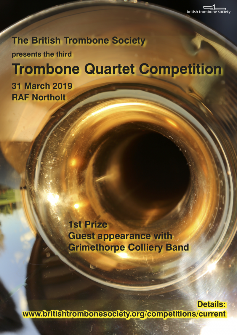 Announcing the BTS Trombone Quartet Competition 2019